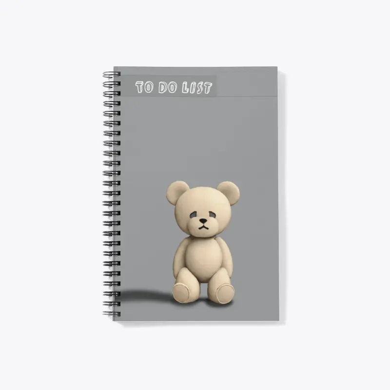 minimalistic Art teddy bear design 