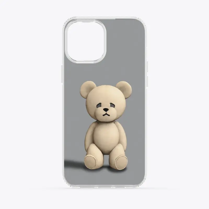 minimalistic Art teddy bear design 