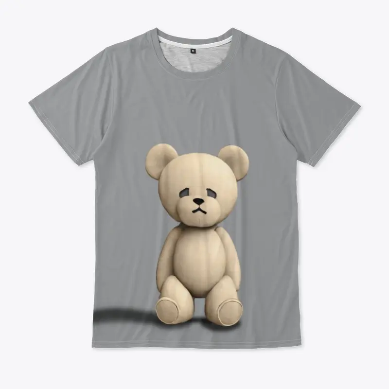 minimalistic Art teddy bear design 